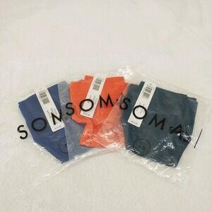 Soma Seamless Thong Panty 3 Pack Womens XS Ribbed Butter Smooth Underwear New